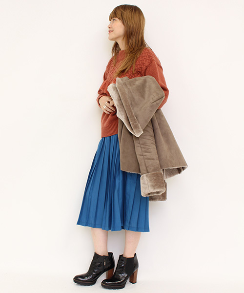 mystic（ミスティック）の「【予約限定★ニットプレゼント】ムートンショートコート（ムートンコート・レディース・ブラウン/モカ/キャメル・FREE）」の6枚目の写真