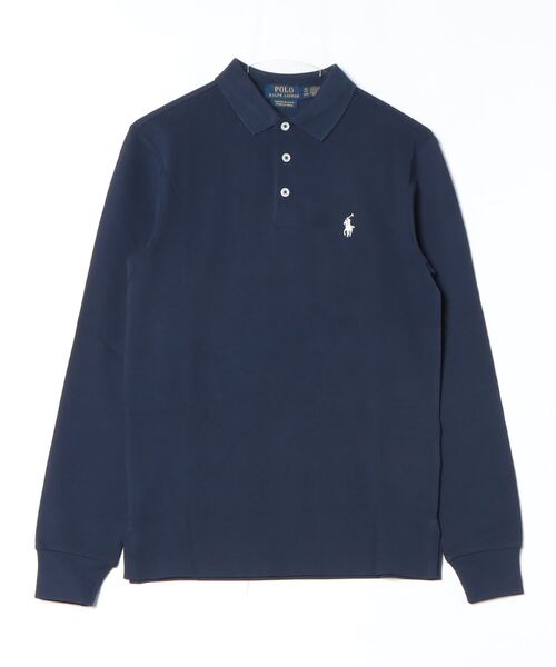 POLO RALPH LAUREN（ポロ ラルフ ローレン）の「カスタム スリム フィット ストレッチ メッシュ ポロシャツ（ポロシャツ・メンズ・ネイビー系1・XXL/XS/XL/S/M/L）」の3枚目の写真