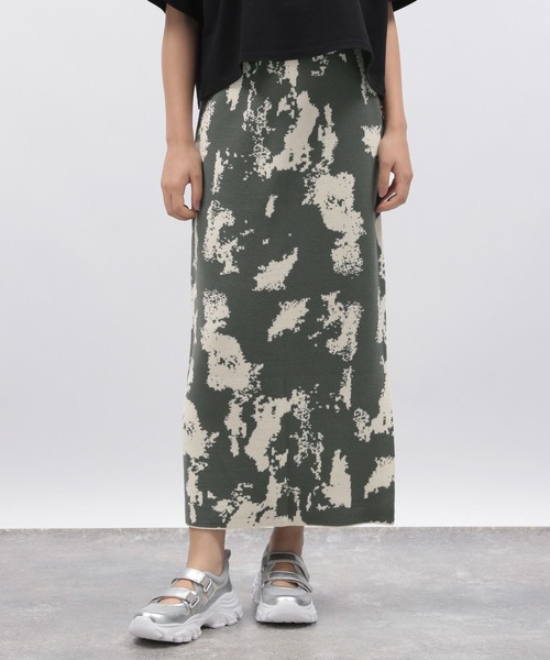 LAKOLE(ラコレ)の「12ゲージラクリルWJQナロースカート / 116723(スカート・レディース・グレー/グレー系その他/ブラック/ブラウン・FREE)」の4枚目の写真