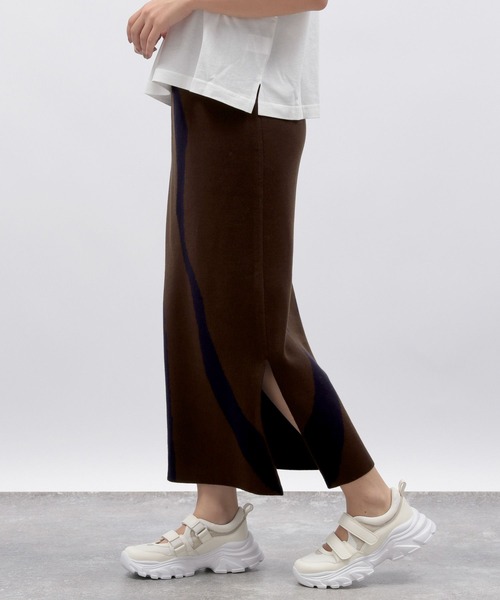 LAKOLE(ラコレ)の「12ゲージラクリルWJQナロースカート / 116723(スカート・レディース・グレー/グレー系その他/ブラック/ブラウン・FREE)」の15枚目の写真