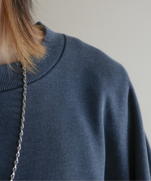 KUUUPY（クーピー）の「Side Zip Design Pigment Sweat - サイドジップデザインピグメント加工スウェット（スウェット・メンズ・チャコールグレー/ブラウン/ブルー・LARGE/MEDIUM/SMALL）」の14枚目の写真