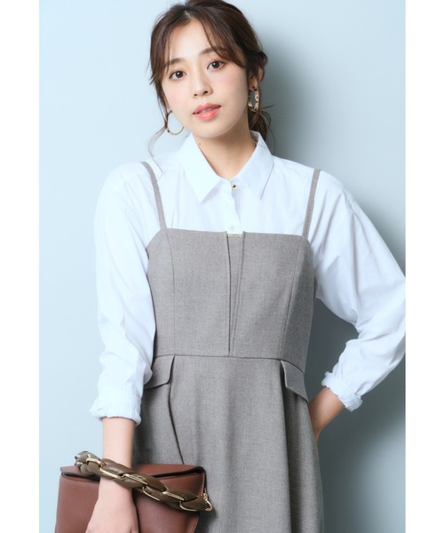 ジャスグリッティー クロップドシャツ JUSGLITTY（ジャスグリッティー）の「クロップドシャツ（シャツ