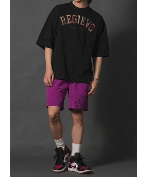 REGIEVO(レジエボ)の「【REGIEVO】 カレッジロゴ オーバーサイズ ルーズTシャツ(Tシャツ/カットソー・メンズ・オフホワイト/グレー/ブラック・LARGE/MEDIUM)」の15枚目の写真