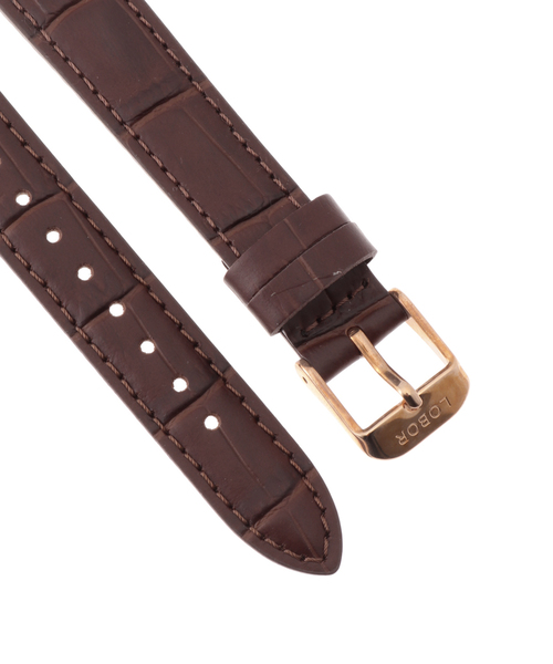 HIROB(ヒロブ)の「LOBOR DYNASTY BROWN STRAP 16mm(ROSE)(アナログ腕時計・レディース・ピンク・FREE)」の4枚目の写真