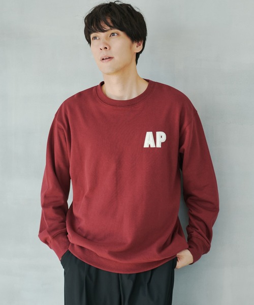 AP STUDIO 人気完売　スウェットプルオーバー セール】APモチーフ シェア スウェット プルオーバー