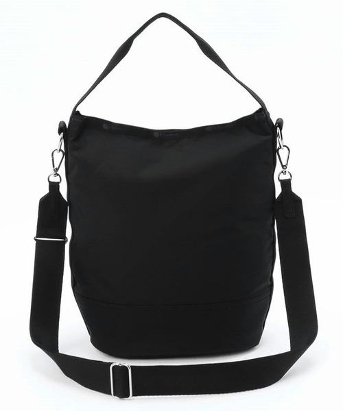 LeSportsac（レスポートサック）の「CONVERTIBLE BUCKET BAG リサイクルドブラックJP（ショルダーバッグ・レディース・ブラック・FREE）」の6枚目の写真