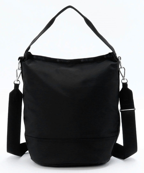 LeSportsac（レスポートサック）の「CONVERTIBLE BUCKET BAG リサイクルドブラックJP（ショルダーバッグ・レディース・ブラック・FREE）」の8枚目の写真