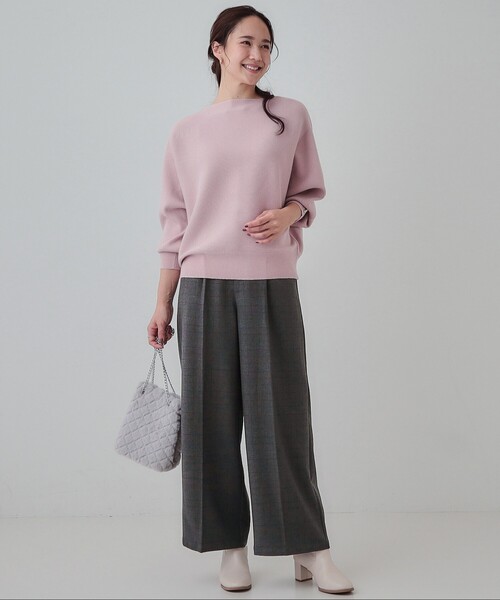 DRESKIP（ドレスキップ）の「◆【高レビュー/洗える】大人のきれいめスタイルに ウールフィールワイドパンツ（その他パンツ・レディース・グレー系その他2/グレー/ブラック/ダークブラウン系1/ブルー系その他・03/02/04）」の8枚目の写真