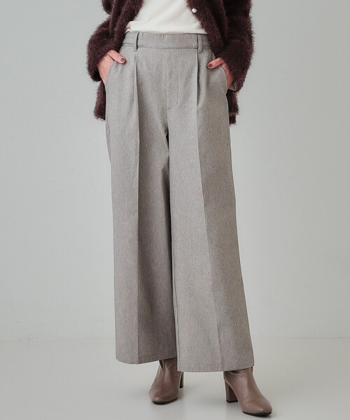 DRESKIP（ドレスキップ）の「◆【高レビュー/洗える】大人のきれいめスタイルに ウールフィールワイドパンツ（その他パンツ・レディース・グレー系その他2/グレー/ブラック/ダークブラウン系1/ブルー系その他・03/02/04）」の13枚目の写真