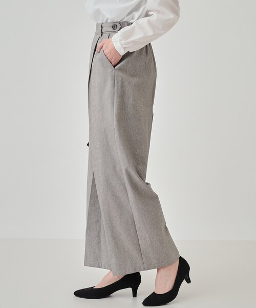 DRESKIP（ドレスキップ）の「◆【高レビュー/洗える】大人のきれいめスタイルに ウールフィールワイドパンツ（その他パンツ・レディース・グレー系その他2/グレー/ブラック/ダークブラウン系1/ブルー系その他・03/02/04）」の17枚目の写真