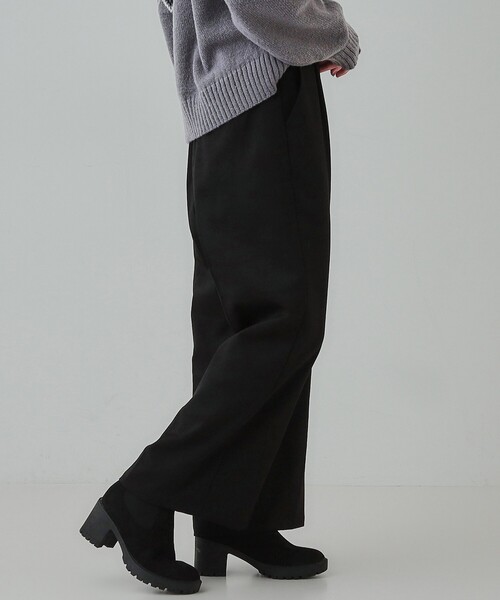 DRESKIP（ドレスキップ）の「◆【高レビュー/洗える】大人のきれいめスタイルに ウールフィールワイドパンツ（その他パンツ・レディース・グレー系その他2/グレー/ブラック/ダークブラウン系1/ブルー系その他・03/02/04）」の22枚目の写真