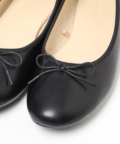 最終値下げTRAVEL SHOESヒール付バレエシューズ撥水加工36(23cm) らくっション撥水バレエ/135873（バレエシューズ）｜GLOBAL WORK