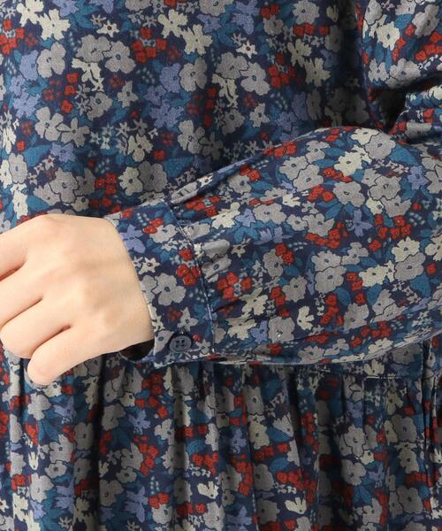 one'sterrace(ワンズテラス)の「綿麻レーヨンウエスト切替ギャザー入りワンピース(ワンピース・レディース・ブラック系8/イエロー系8/ネイビー系5・02)」の8枚目の写真