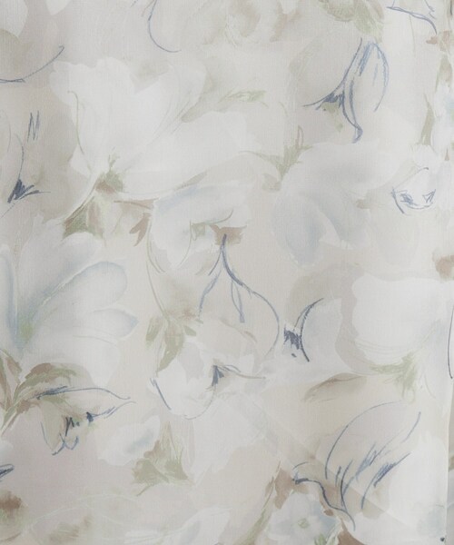 index（インデックス）の「◆オーガンジーフラワーフレアスカート【洗濯機洗い可/イージーアイロン】（スカート・レディース・ベージュ系その他4/ライトグレー系/ネイビー系・40/38/42/36）」の7枚目の写真