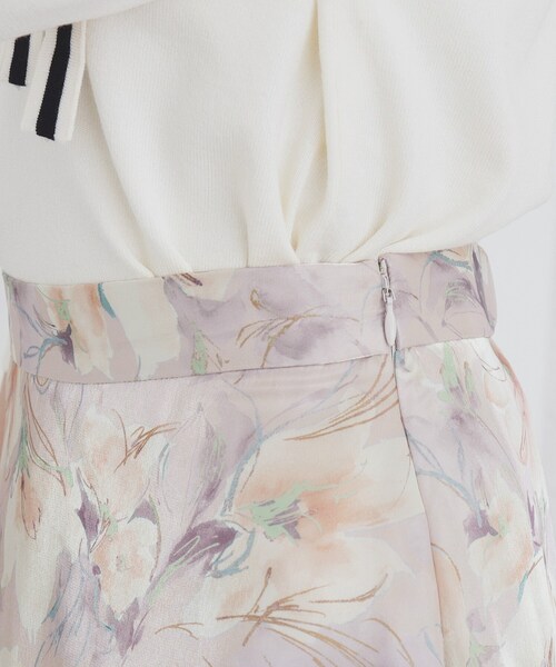 index（インデックス）の「◆オーガンジーフラワーフレアスカート【洗濯機洗い可/イージーアイロン】（スカート・レディース・ベージュ系その他4/ライトグレー系/ネイビー系・40/38/42/36）」の20枚目の写真