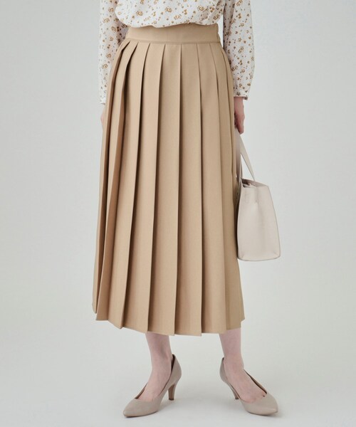 セール】クラシカルな雰囲気漂う プリーツAラインスカート（スカート