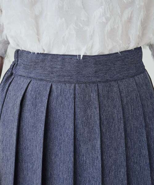 DRESKIP（ドレスキップ）の「◆クラシカルな雰囲気漂う プリーツAラインスカート（スカート・レディース・ブラック/ブルー系その他/ベージュ・02/03/04）」の19枚目の写真