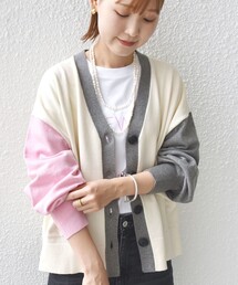 SHIPS | 【WEB限定】〈手洗い可能〉配色 ポケット カーディガン(カーディガン/ボレロ)
