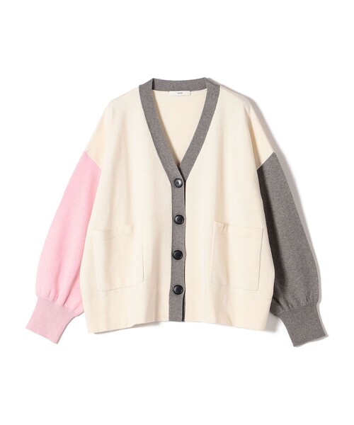 SHIPS（シップス）の「【WEB限定】〈手洗い可能〉配色 ポケット カーディガン（カーディガン/ボレロ・レディース・オフホワイト/ライトグレー/キャメル/ネイビー/ブラウン・ONE SIZE）」の22枚目の写真