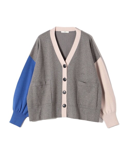 SHIPS（シップス）の「【WEB限定】〈手洗い可能〉配色 ポケット カーディガン（カーディガン/ボレロ・レディース・オフホワイト/ライトグレー/キャメル/ネイビー/ブラウン・ONE SIZE）」の20枚目の写真