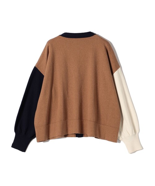 SHIPS（シップス）の「【WEB限定】〈手洗い可能〉配色 ポケット カーディガン（カーディガン/ボレロ・レディース・オフホワイト/ライトグレー/キャメル/ネイビー/ブラウン・ONE SIZE）」の17枚目の写真