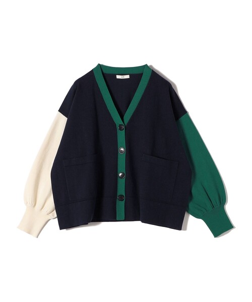 SHIPS（シップス）の「【WEB限定】〈手洗い可能〉配色 ポケット カーディガン（カーディガン/ボレロ・レディース・オフホワイト/ライトグレー/キャメル/ネイビー/ブラウン・ONE SIZE）」の11枚目の写真