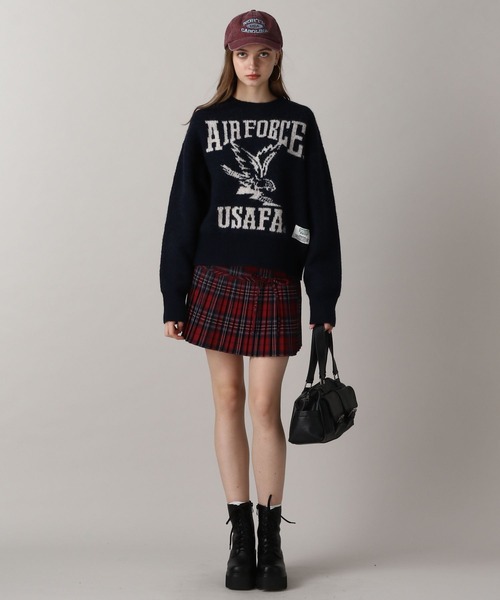 FOREVER 21（フォーエバー トゥエンティーワン）の「【2024FW】DISCUSカレッジニット（ニット/セーター・レディース・ブラック/ネイビー/イエロー/グリーン/オフホワイト/グレー/ナチュラル/ブルー・FREE）」の12枚目の写真
