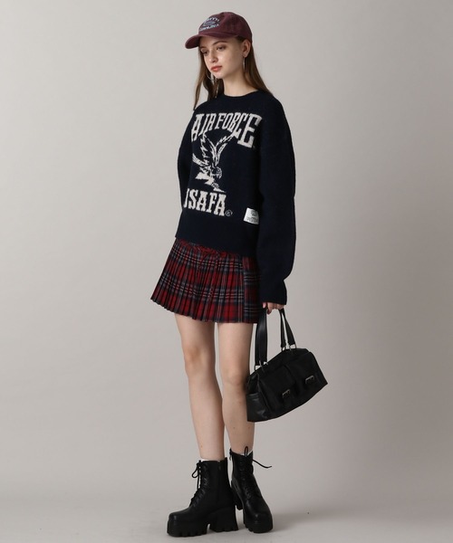 FOREVER 21（フォーエバー トゥエンティーワン）の「【2024FW】DISCUSカレッジニット（ニット/セーター・レディース・ブラック/ネイビー/イエロー/グリーン/オフホワイト/グレー/ナチュラル/ブルー・FREE）」の13枚目の写真
