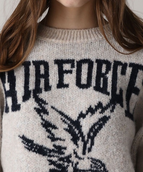 FOREVER 21（フォーエバー トゥエンティーワン）の「【2024FW】DISCUSカレッジニット（ニット/セーター・レディース・ブラック/ネイビー/イエロー/グリーン/オフホワイト/グレー/ナチュラル/ブルー・FREE）」の20枚目の写真