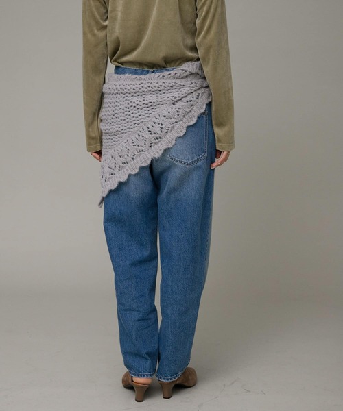 URBAN RESEARCH Sonny Label（アーバンリサーチサニーレーベル）の「クロシェライクニットストール（マフラー・レディース・イエロー/オフホワイト/グレー/ブルー・ONE）」の11枚目の写真