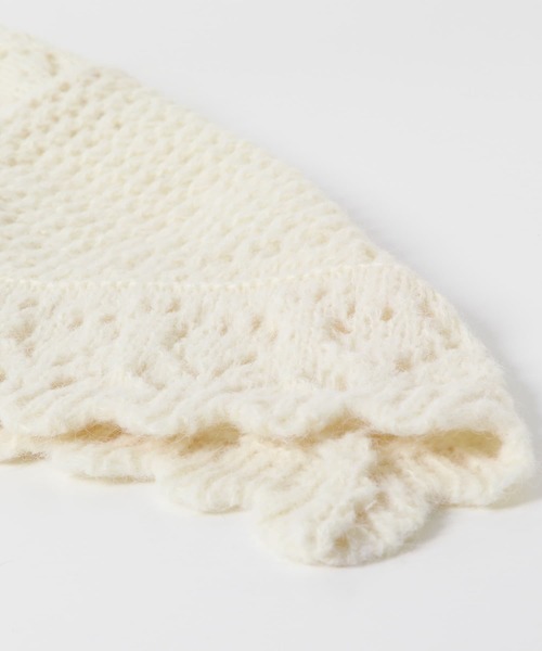 URBAN RESEARCH Sonny Label（アーバンリサーチサニーレーベル）の「クロシェライクニットストール（マフラー・レディース・イエロー/オフホワイト/グレー/ブルー・ONE）」の20枚目の写真