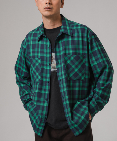 EDIFICE（エディフィス）の「ウォッシャブル ツイル CPO シャツ（シャツ/ブラウス・メンズ・グレー/ネイビー/グリーン/ブラウン/ブラック・LARGE/MEDIUM）」の5枚目の写真