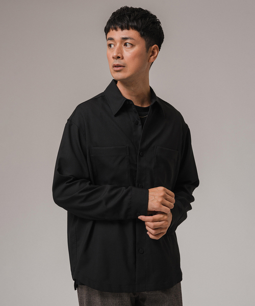 EDIFICE（エディフィス）の「ウォッシャブル ツイル CPO シャツ（シャツ/ブラウス・メンズ・グレー/ネイビー/グリーン/ブラウン/ブラック・LARGE/MEDIUM）」の10枚目の写真