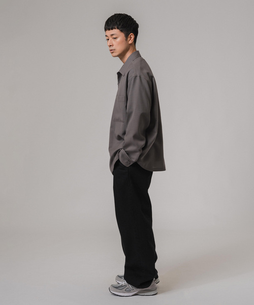 EDIFICE（エディフィス）の「ウォッシャブル ツイル CPO シャツ（シャツ/ブラウス・メンズ・グレー/ネイビー/グリーン/ブラウン/ブラック・LARGE/MEDIUM）」の16枚目の写真