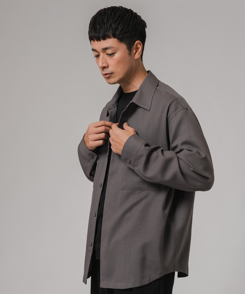 EDIFICE（エディフィス）の「ウォッシャブル ツイル CPO シャツ（シャツ/ブラウス・メンズ・グレー/ネイビー/グリーン/ブラウン/ブラック・LARGE/MEDIUM）」の18枚目の写真