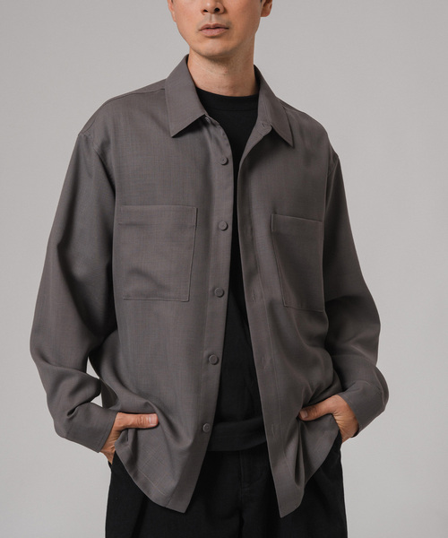 EDIFICE（エディフィス）の「ウォッシャブル ツイル CPO シャツ（シャツ/ブラウス・メンズ・グレー/ネイビー/グリーン/ブラウン/ブラック・LARGE/MEDIUM）」の20枚目の写真