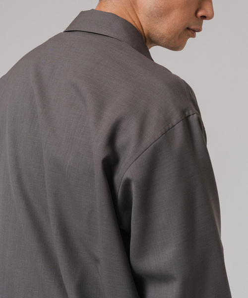 EDIFICE（エディフィス）の「ウォッシャブル ツイル CPO シャツ（シャツ/ブラウス・メンズ・グレー/ネイビー/グリーン/ブラウン/ブラック・LARGE/MEDIUM）」の22枚目の写真