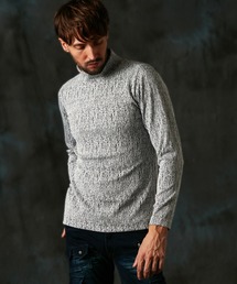 HIDEAWAYS NICOLE | ブリスターストライプJQモックネックプルオーバー(Tシャツ/カットソー)