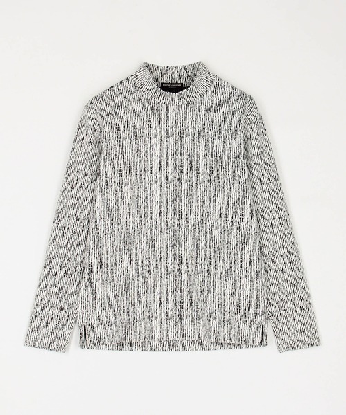 HIDEAWAYS NICOLE（ハイダウェイニコル）の「ブリスターストライプJQモックネックプルオーバー（Tシャツ/カットソー・メンズ・ブルー/ボルドー/ホワイト×ブラック/ブラック×グレー・LARGE/MEDIUM/X-LARGE）」の22枚目の写真