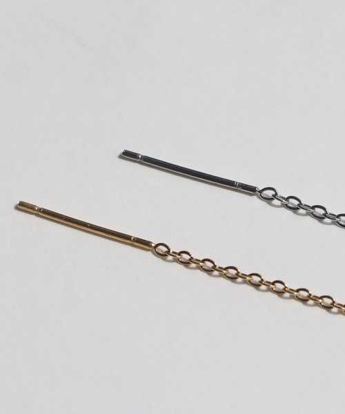 abaskdesign(アバスクデザイン)の「金属アレルギー対応 ウェーブ アメリカンステンレスピアス(ピアス(両耳用)・レディース・ゴールド/シルバー・FREE)」の13枚目の写真