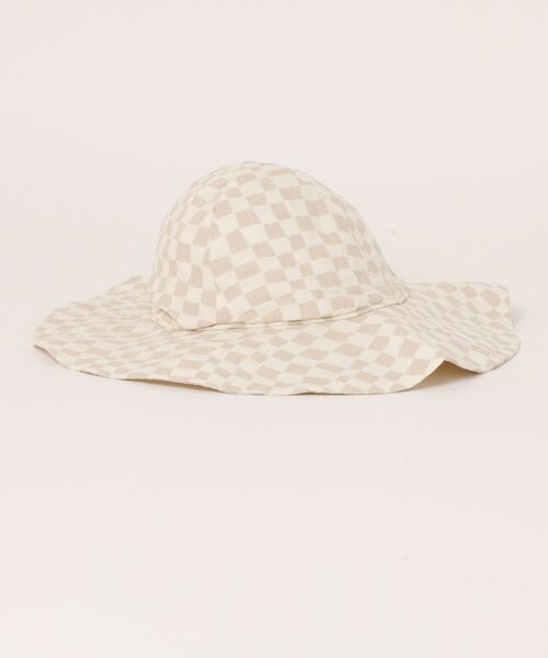 【セール】/Rylee＋Cru/FLOPPY SUN HAT || DOVE CHECK（その他ベビー用品）｜Rylee + Cru（ライリーアンドクルー）
