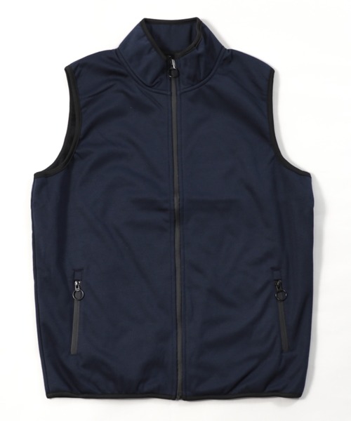 NYLAUS(ナイラス)の「防風 裏フリース スタンドカラー スウェットベスト(ベスト・メンズ・杢グレー/ネイビー/ブラック/その他・L/LL/M)」の3枚目の写真