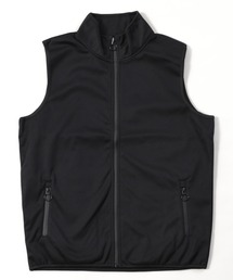 NYLAUS | 防風 裏フリース スタンドカラー スウェットベスト(ベスト)