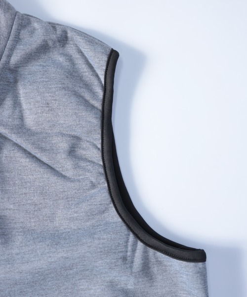 NYLAUS(ナイラス)の「防風 裏フリース スタンドカラー スウェットベスト(ベスト・メンズ・杢グレー/ネイビー/ブラック/その他・L/LL/M)」の8枚目の写真