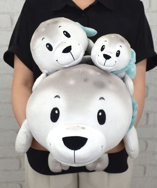 NICI/winter24 アザラシ ベンテ ネソベリぬいぐるみ 43cm