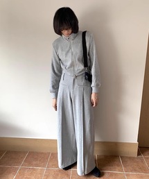 SANSeLF | 【LONSLAN】 ダブルループベルトスラックス　sanwl24a030(スラックス)