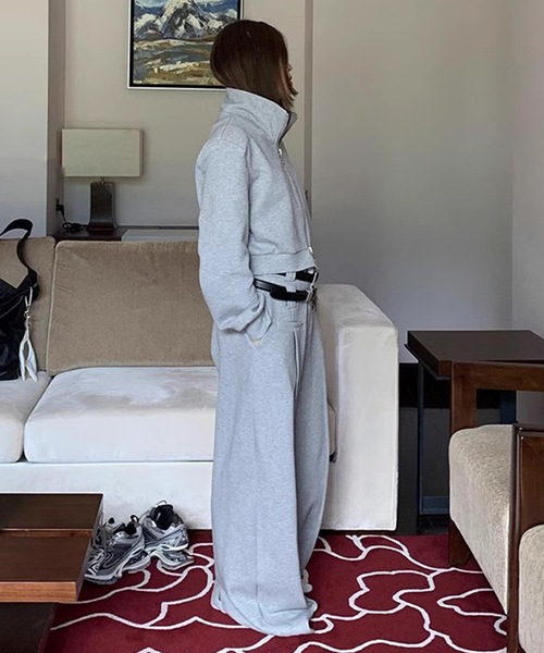 SANSeLF（サンセルフ）の「【LONSLAN】 ダブルループベルトスラックス　sanwl24a030（スラックス・レディース・グレー・FREE）」の7枚目の写真