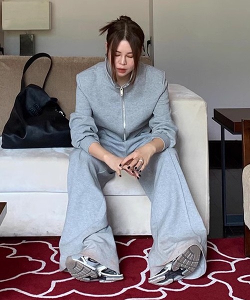 SANSeLF（サンセルフ）の「【LONSLAN】 ダブルループベルトスラックス　sanwl24a030（スラックス・レディース・グレー・FREE）」の9枚目の写真