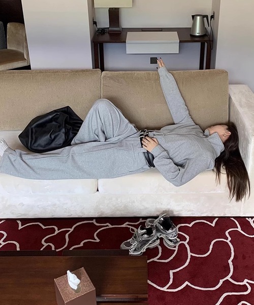 SANSeLF（サンセルフ）の「【LONSLAN】 ダブルループベルトスラックス　sanwl24a030（スラックス・レディース・グレー・FREE）」の12枚目の写真