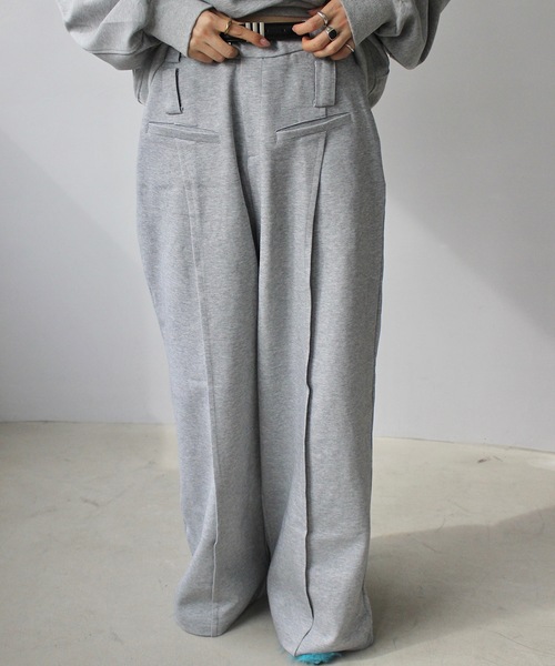 SANSeLF（サンセルフ）の「【LONSLAN】 ダブルループベルトスラックス　sanwl24a030（スラックス・レディース・グレー・FREE）」の18枚目の写真